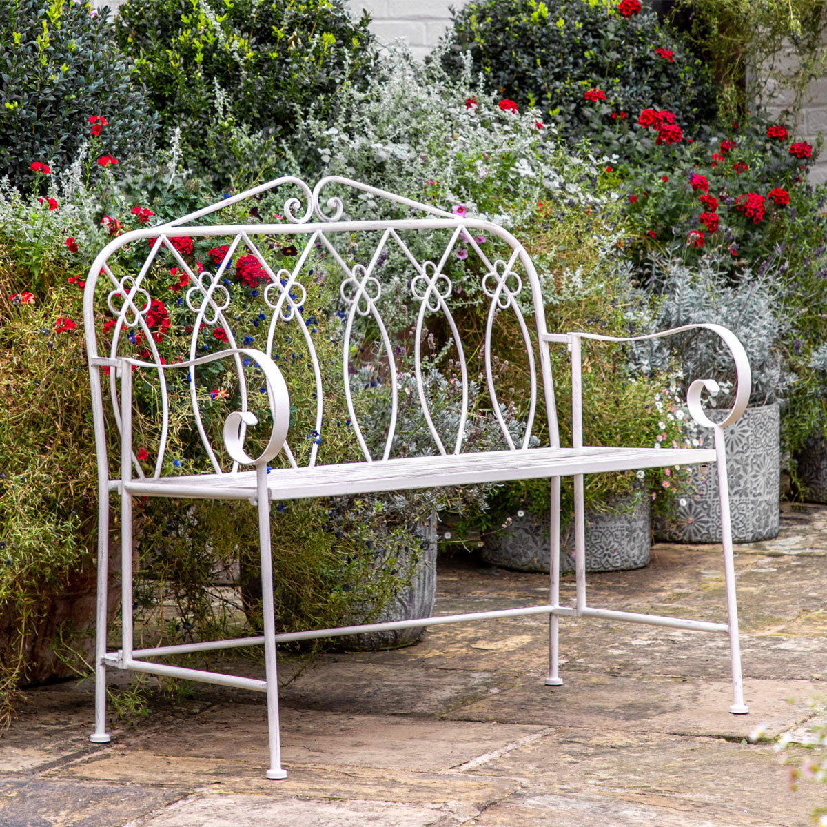 Gallery Direct Matera Outdoor Bench Vanilla