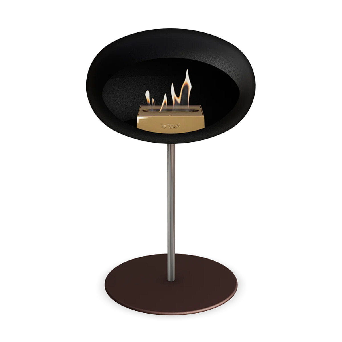 Le Feu Ground Steel Low - Black - 25mm Pole Width