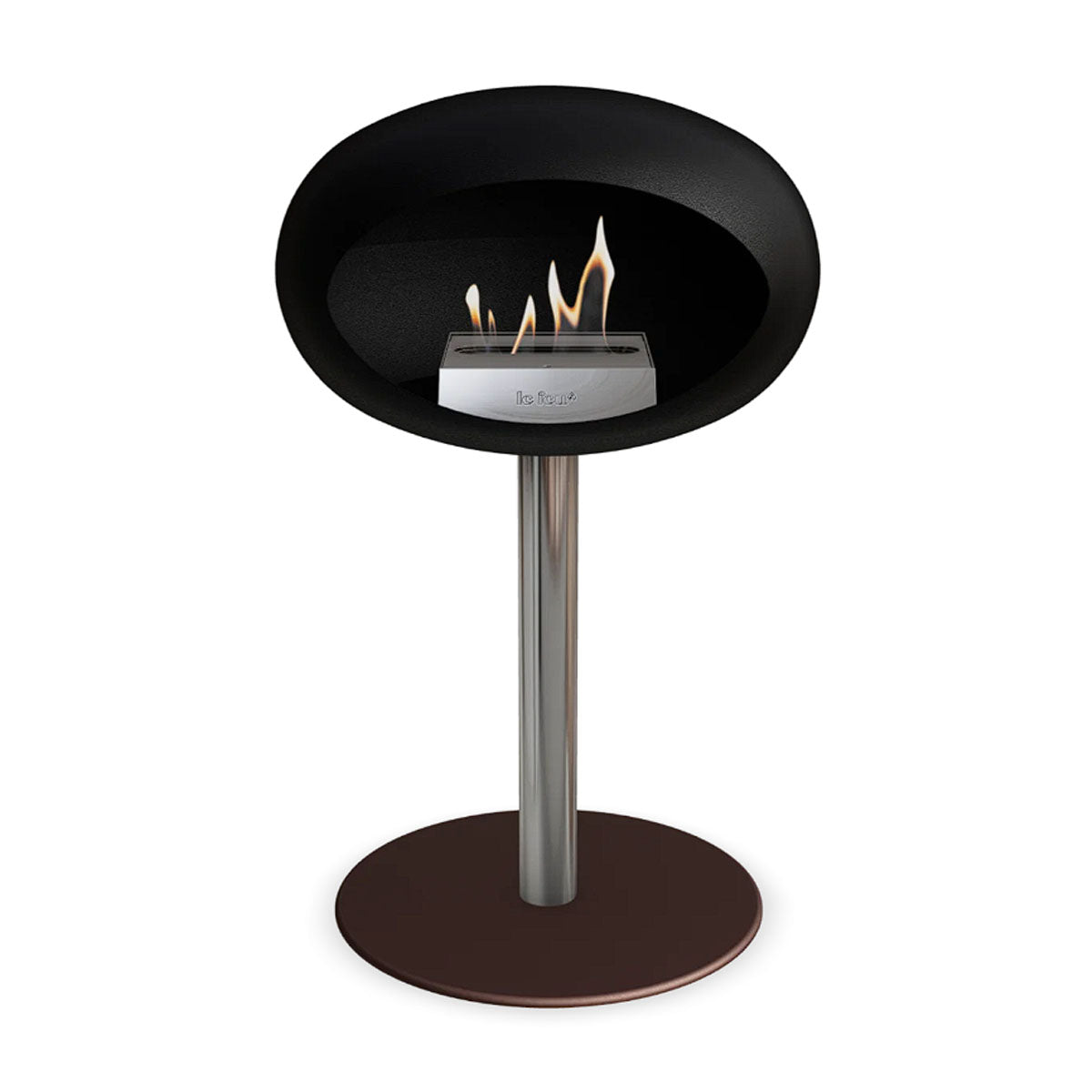 Le Feu Ground Steel Low - Black - 60mm Pole Width