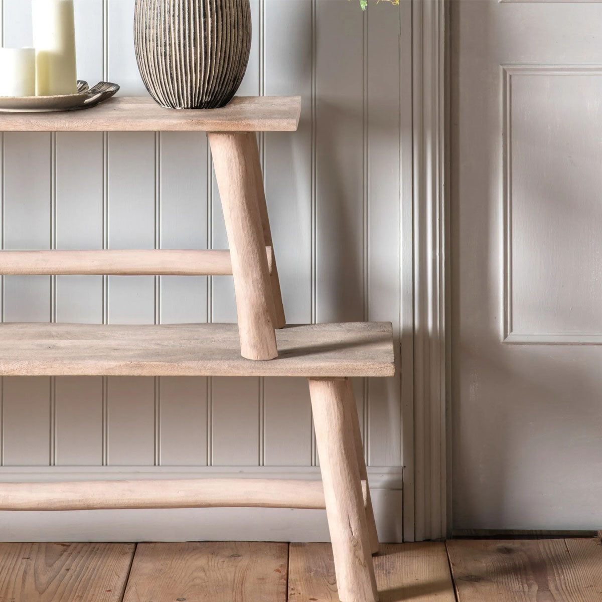 Gallery Direct Alberta Bench Natural Rustic 145x350x440mm