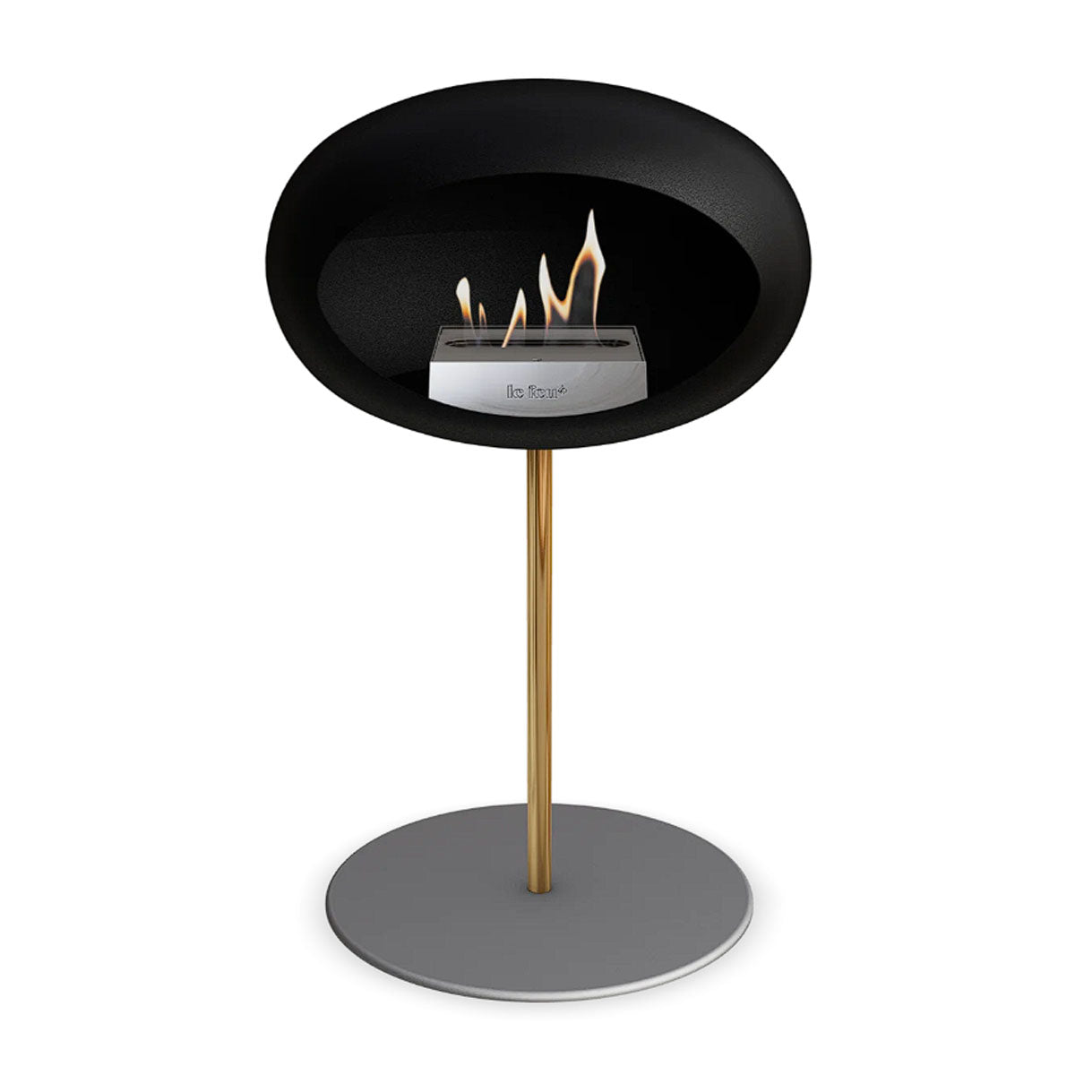 Le Feu Ground Steel Low - Black - 25mm Pole Width