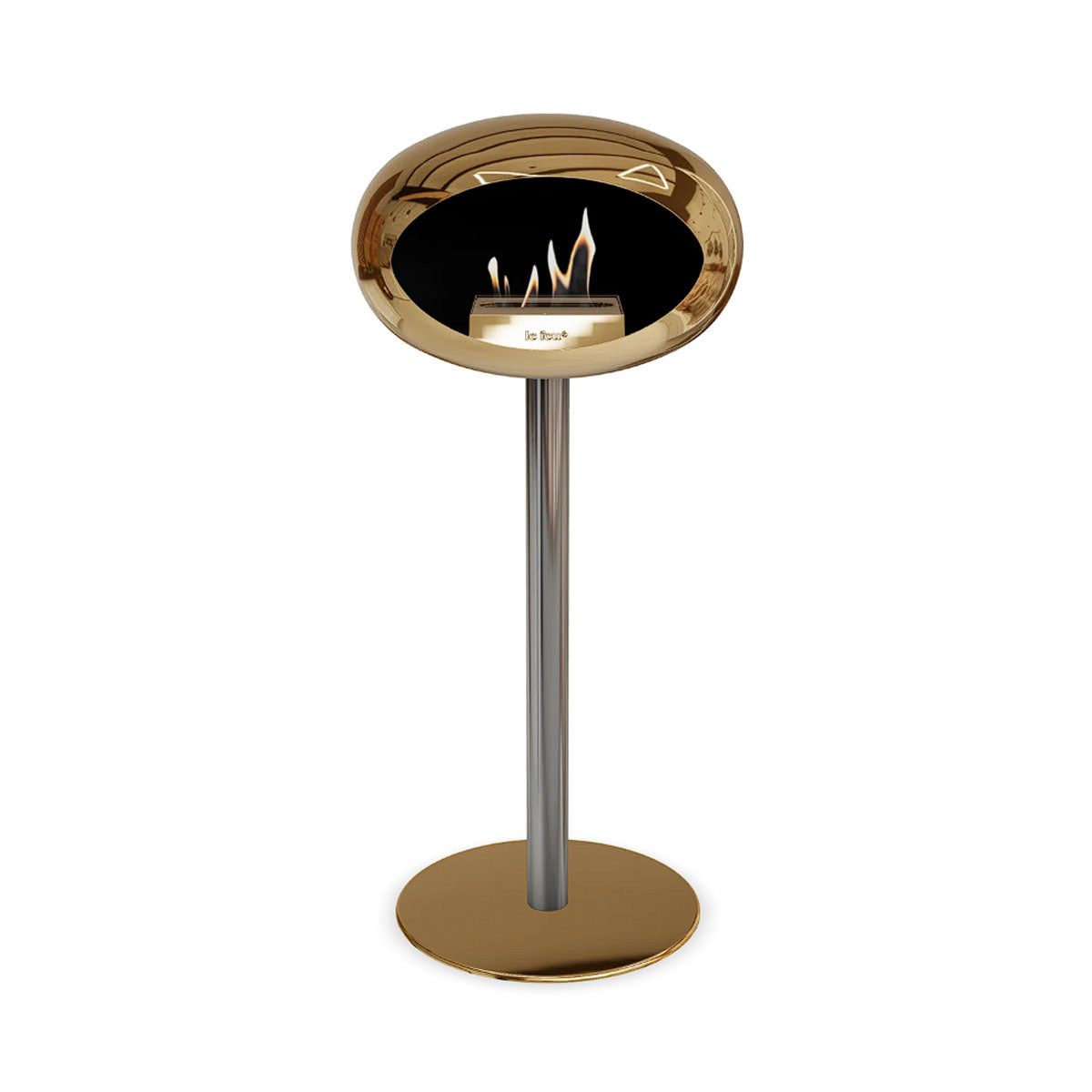Le Feu Ground Steel High - Chromed Rose Gold - 60mm Pole Width
