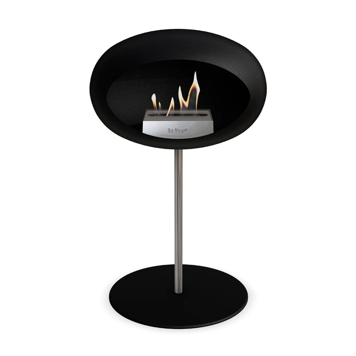 Le Feu Ground Steel Low - Black - 25mm Pole Width