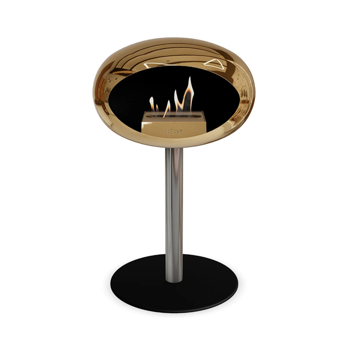 Le Feu Ground Steel Low - Chromed Rose Gold - 60mm Pole Width