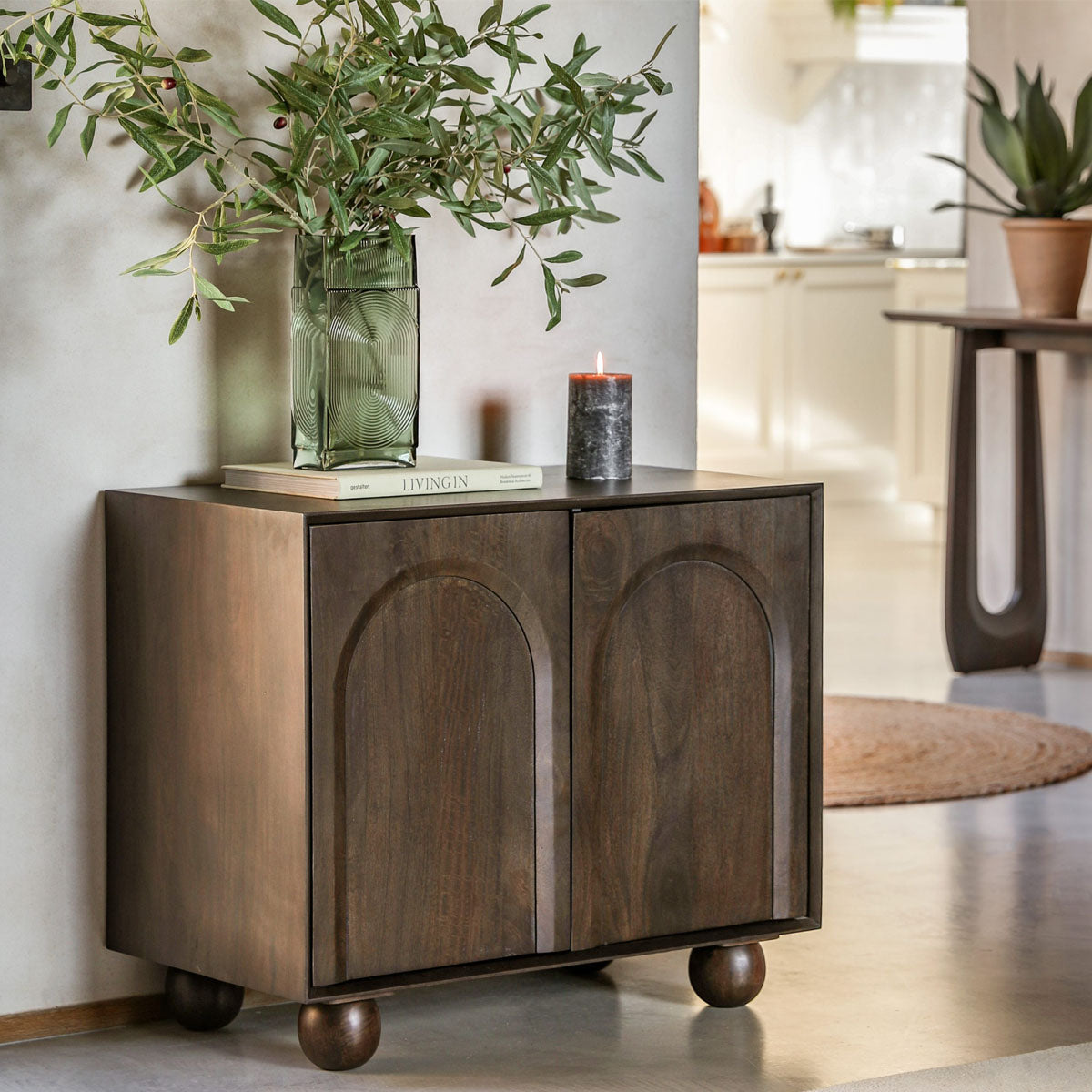 Gallery Direct Arc 2 Door Sideboard 850x450x700mm