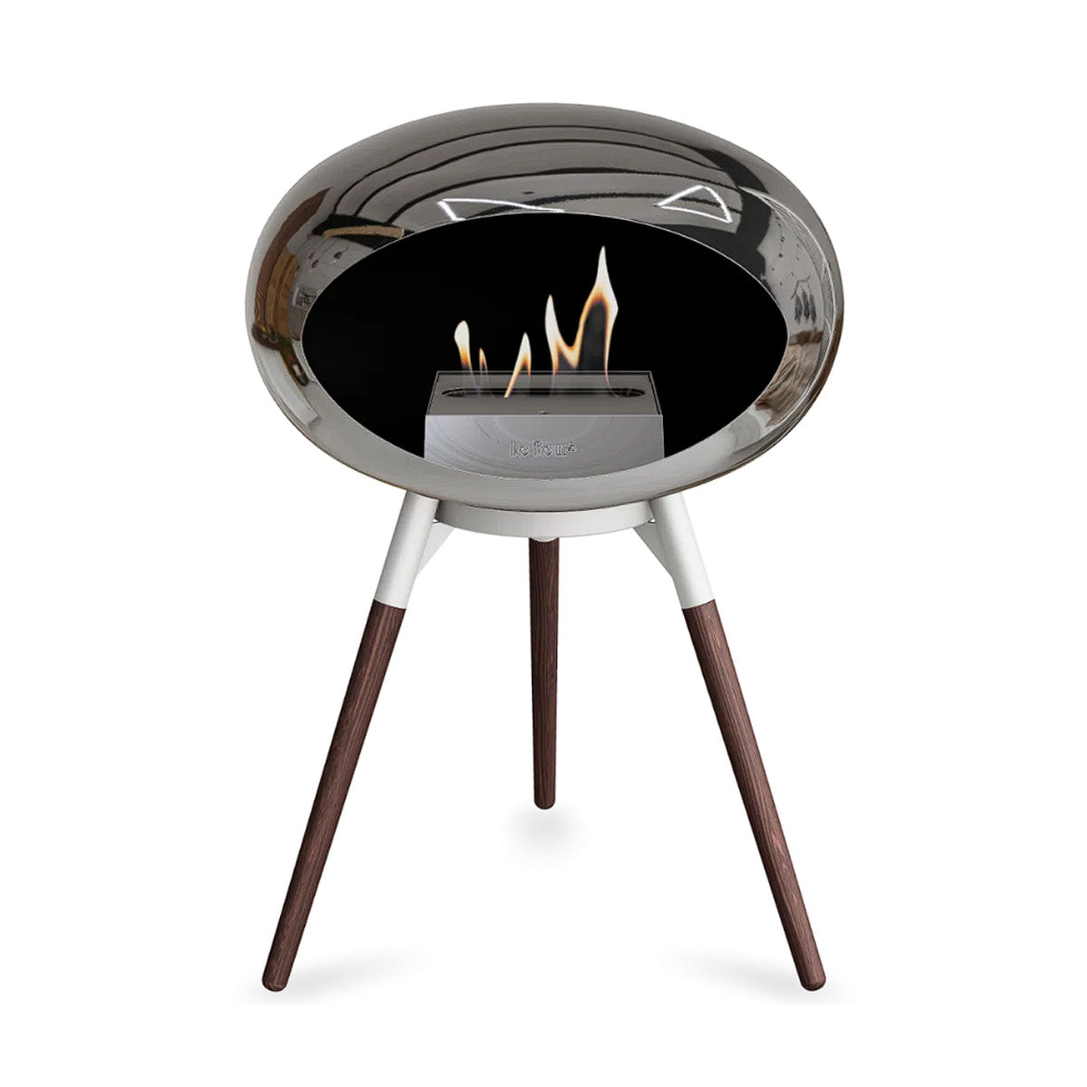 Le Feu Ground Wood Low - Chromed Silver