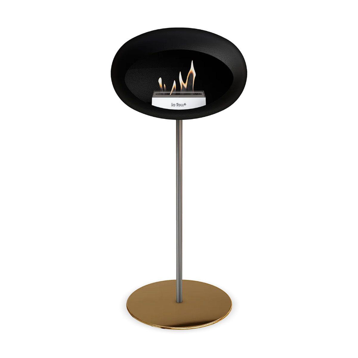 Le Feu Ground Steel High - Black - 25mm Pole Width