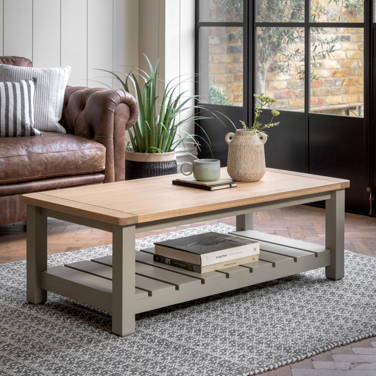 Gallery Direct Eton Coffee Table Prairie 1200x600x400mm