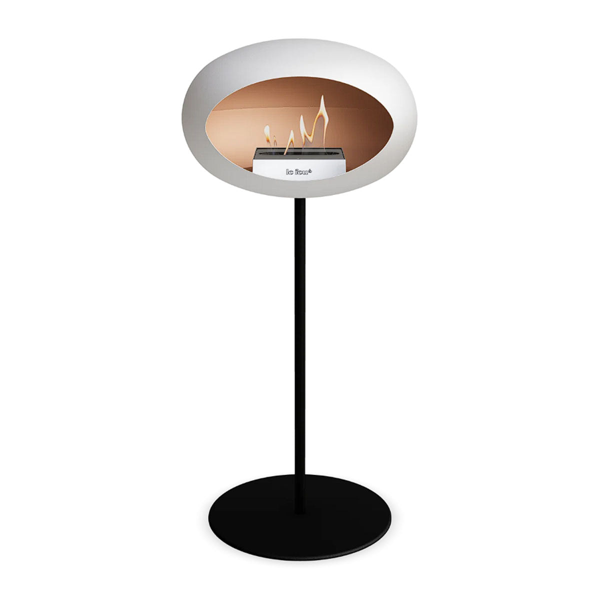 Le Feu Ground Steel High - White - 25mm Pole Width