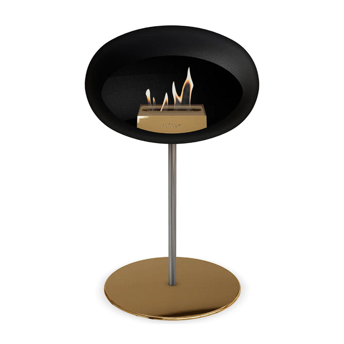 Le Feu Ground Steel Low - Black - 25mm Pole Width