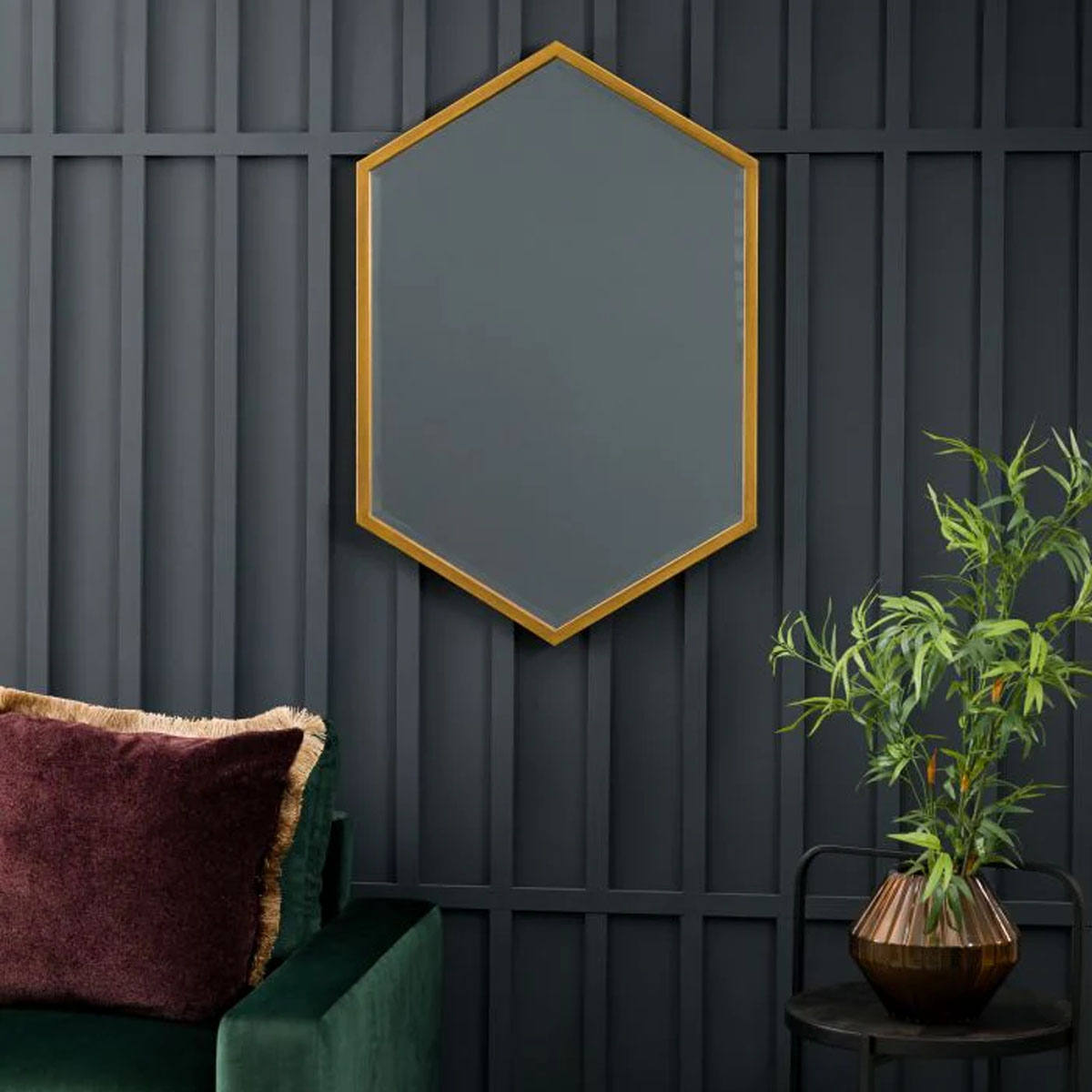 Gallery Direct Helston Antique Gold 600x900mm
