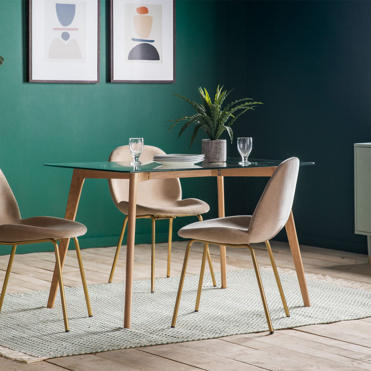 Gallery Direct Blair Rectangle Dining Table Oak 1200x800x750mm