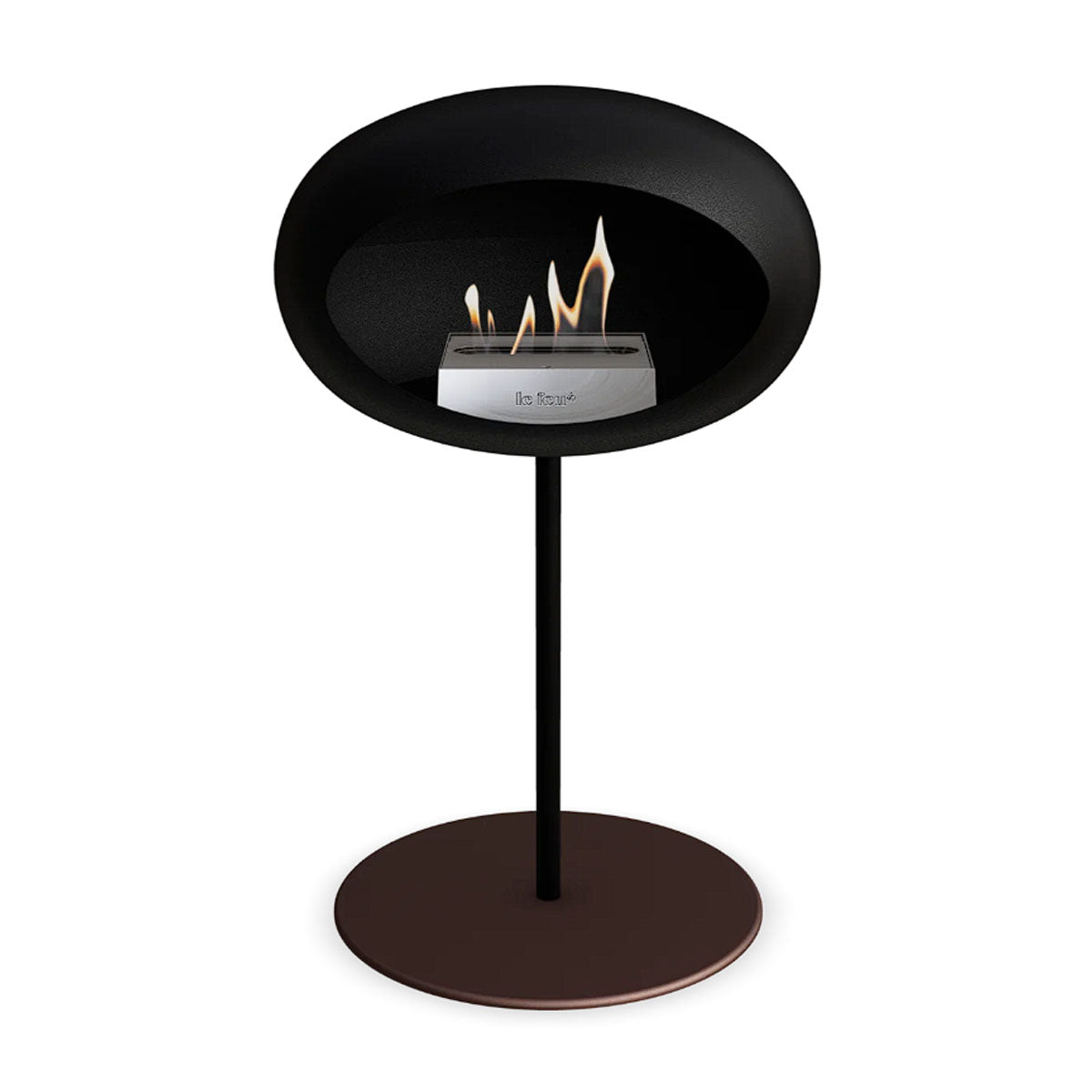 Le Feu Ground Steel Low - Black - 25mm Pole Width