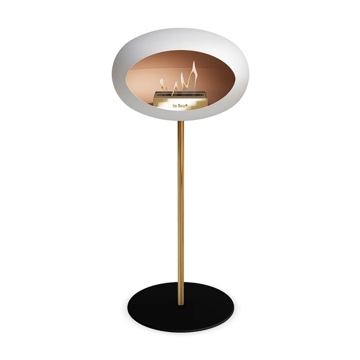 Le Feu Ground Steel High - White - 25mm Pole Width