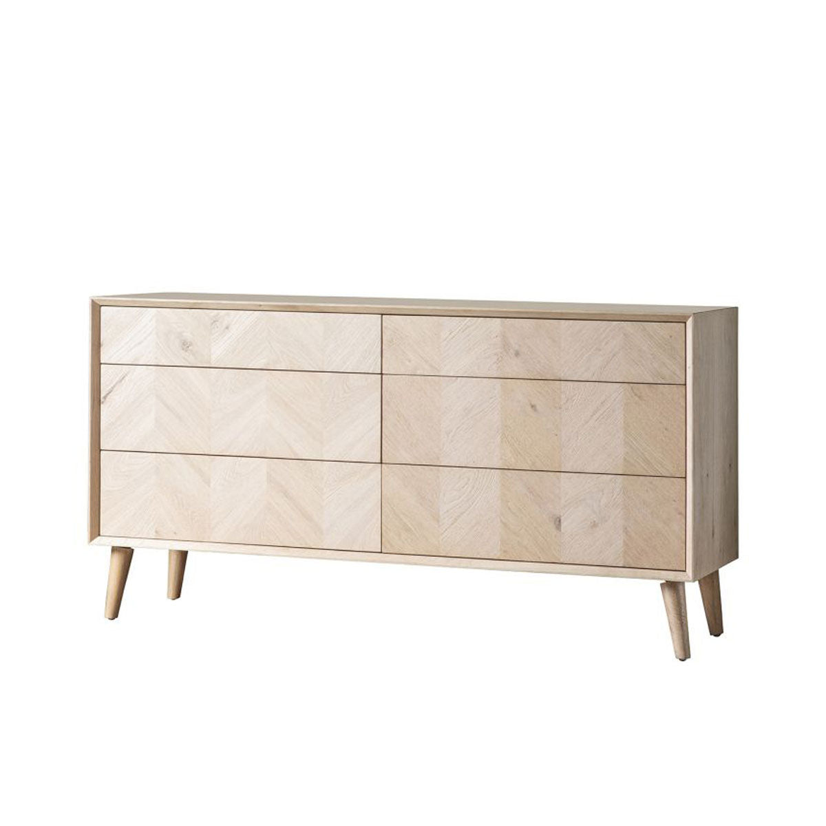 Gallery Direct Milano 6 Drawer Chest 1340x450x700mm