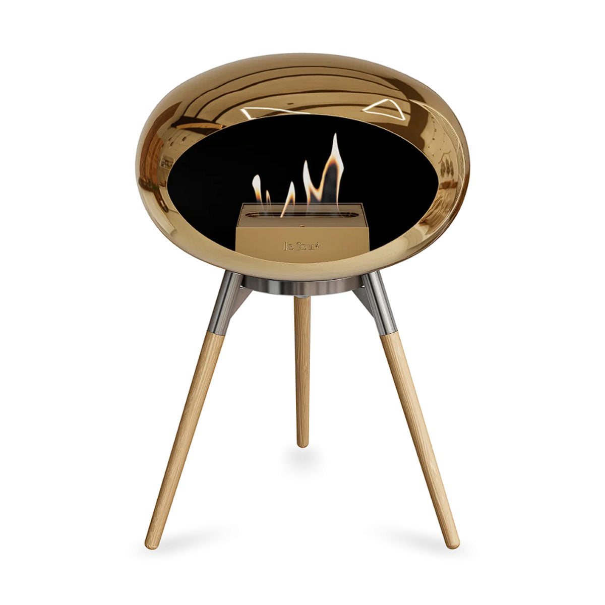 Le Feu Ground Wood Low - Chromed Rose Gold