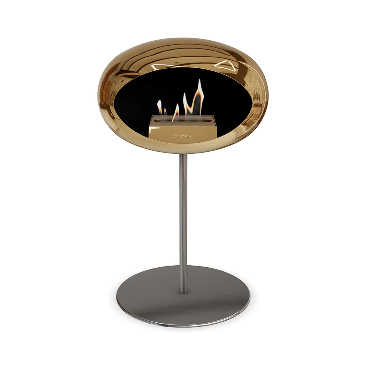 Le Feu Ground Steel Low - Chromed Rose Gold - 25mm Pole Width