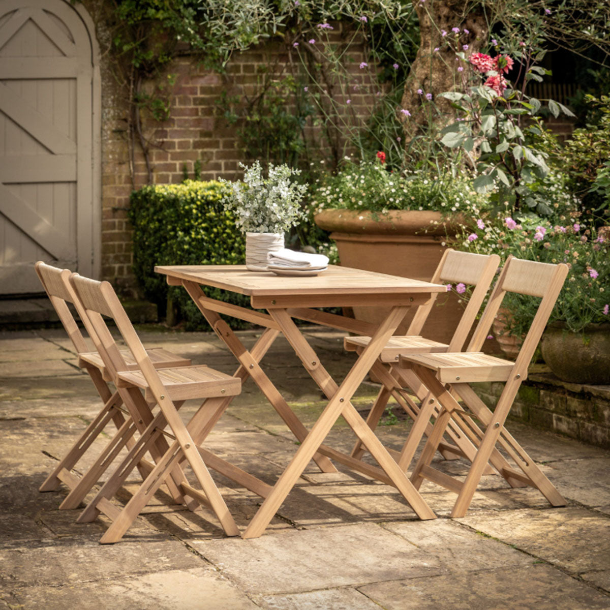 Gallery Direct Lindos Folding Dining Set