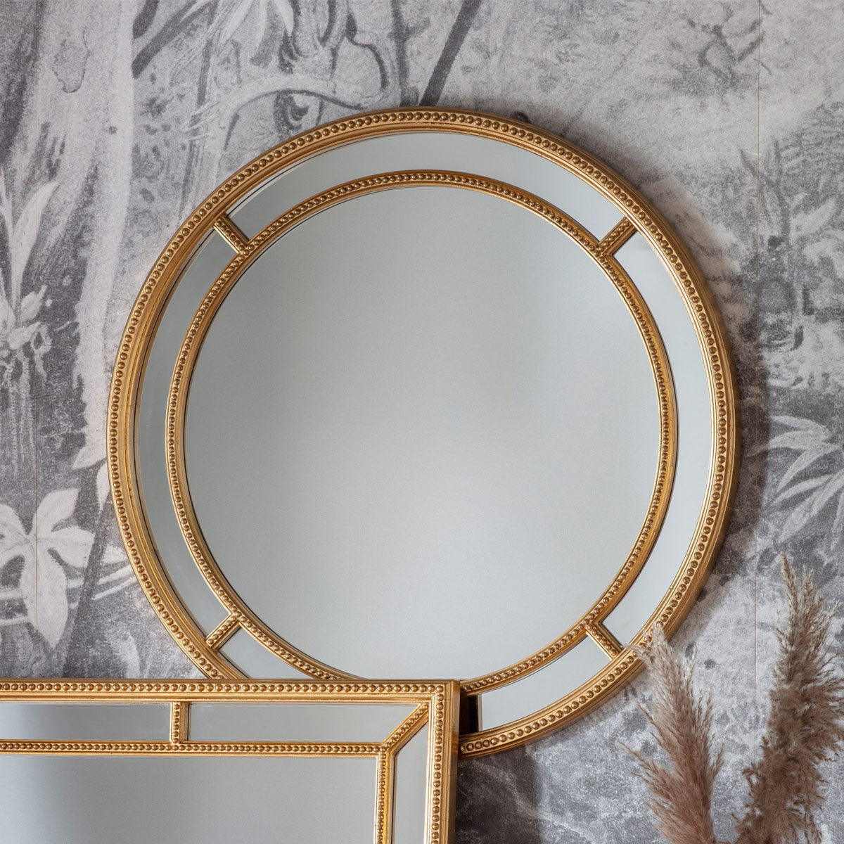 Gallery Direct Sinatra Round Mirror Gold 900x900mm