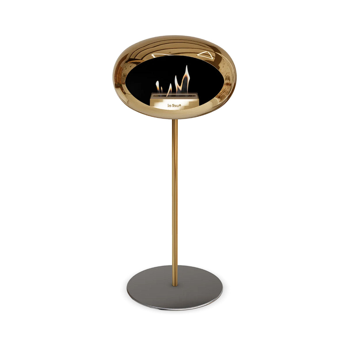 Le Feu Ground Steel High - Chromed Rose Gold - 25mm Pole Width