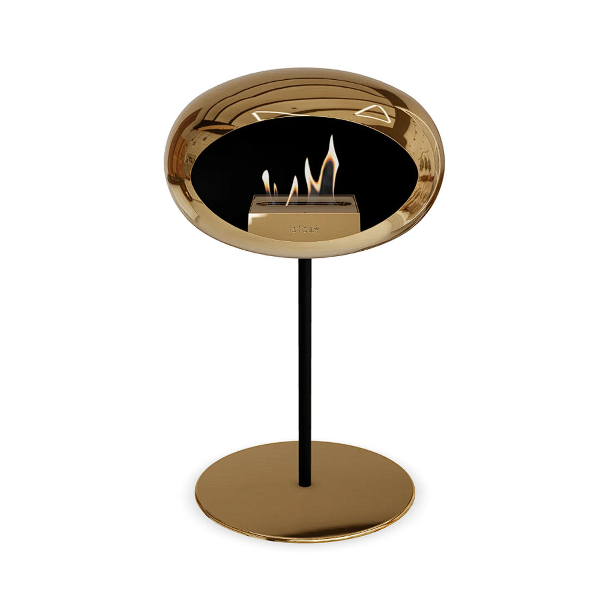 Le Feu Ground Steel Low - Chromed Rose Gold - 25mm Pole Width