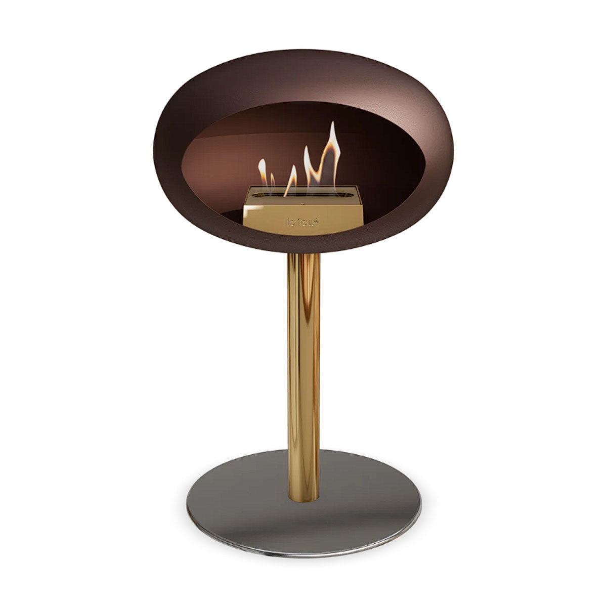 Le Feu Ground Steel Low - Mocca - 60mm Pole Width