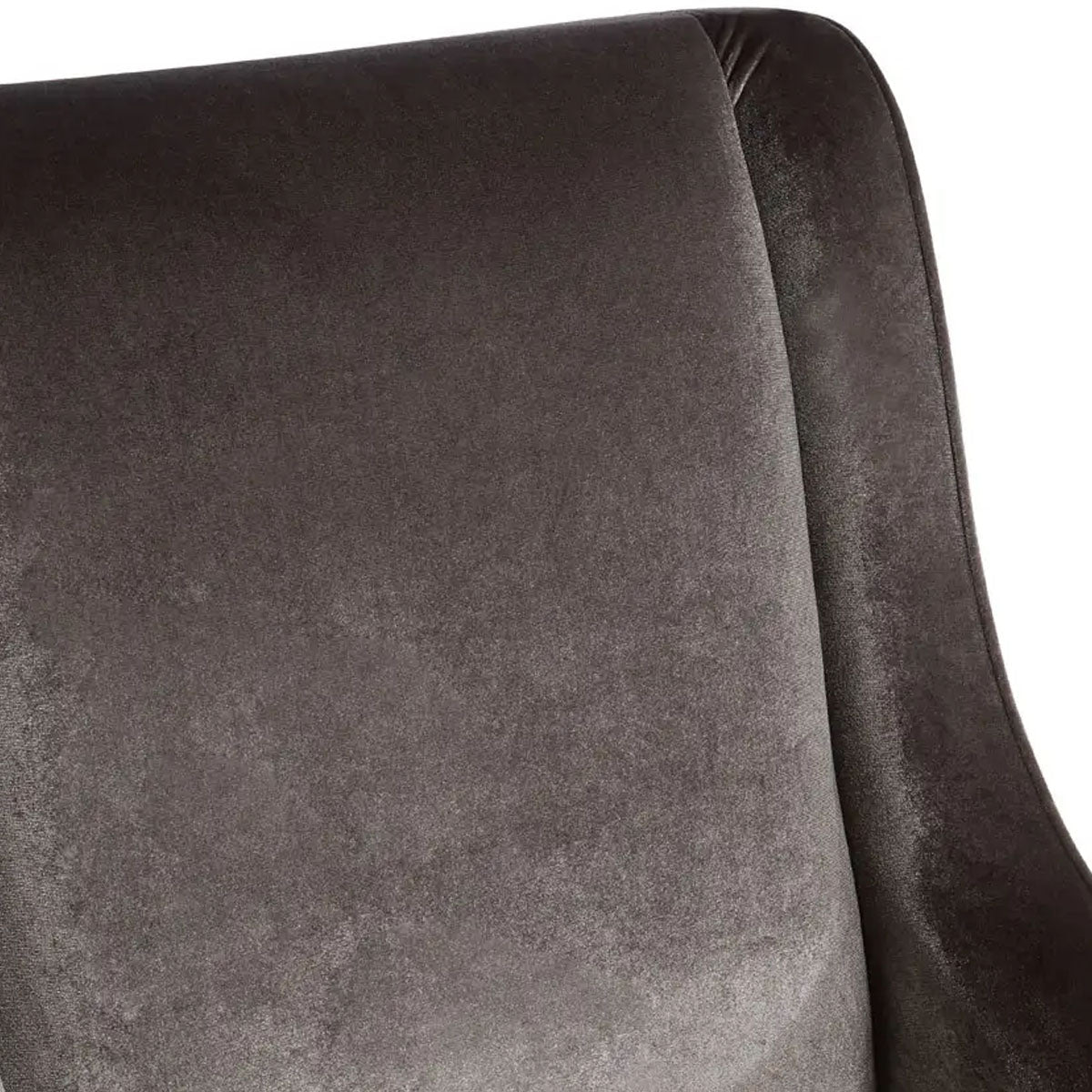 Beaumonde Home Downton Grey Velvet Chair