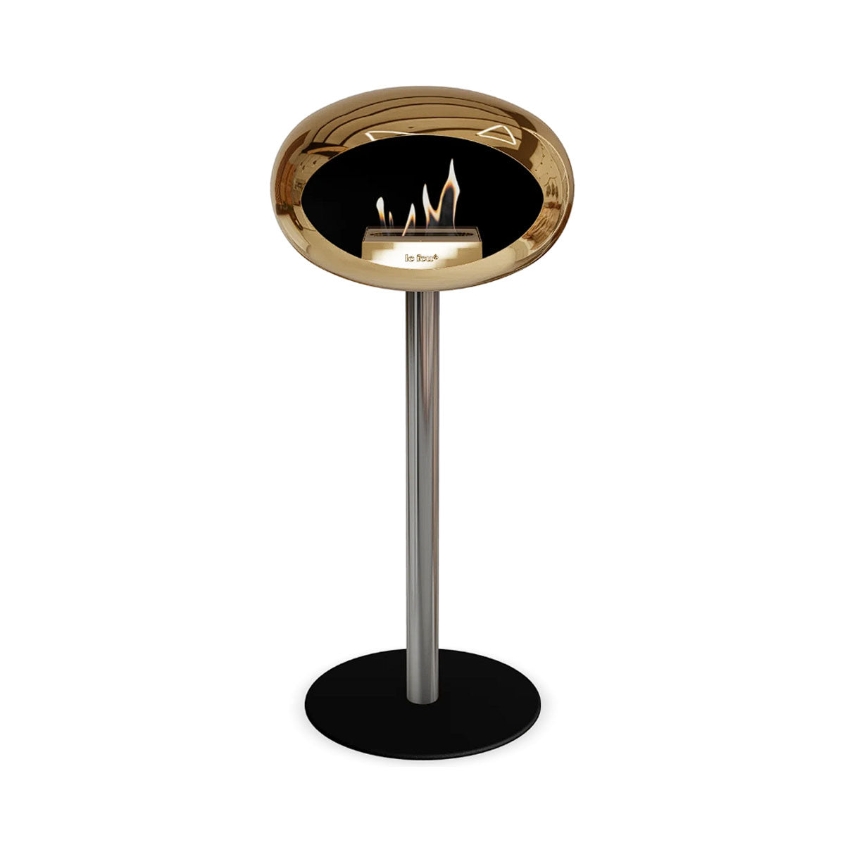 Le Feu Ground Steel High - Chromed Rose Gold - 60mm Pole Width