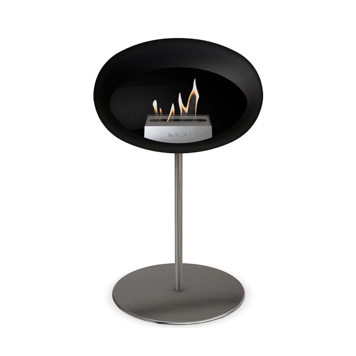 Le Feu Ground Steel Low - Black - 25mm Pole Width
