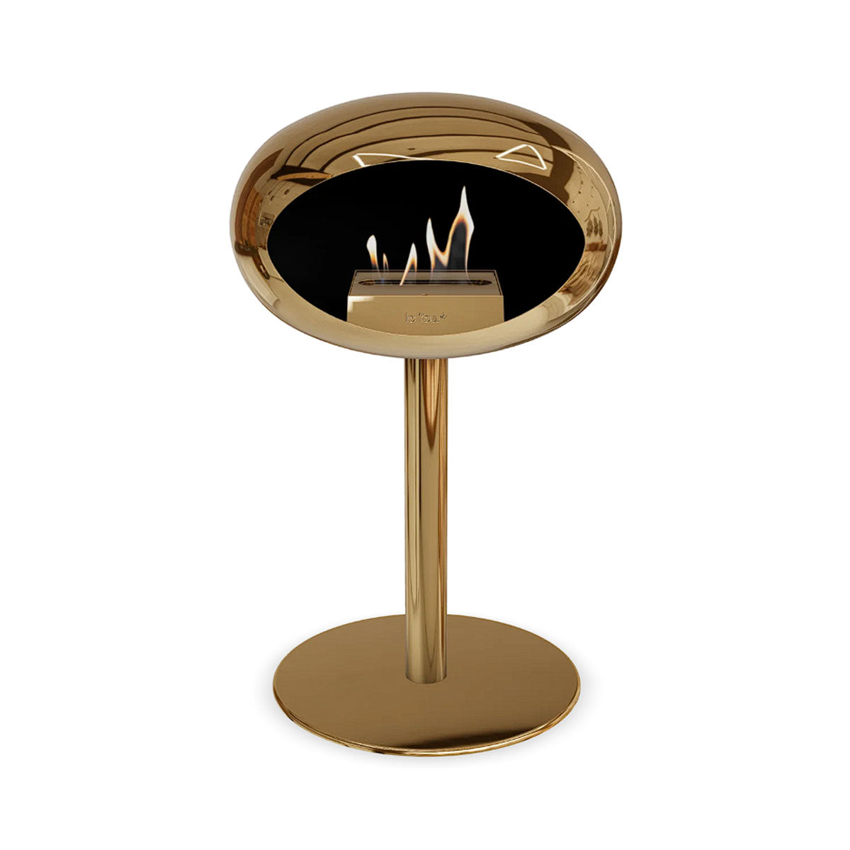 Le Feu Ground Steel Low - Chromed Rose Gold - 60mm Pole Width