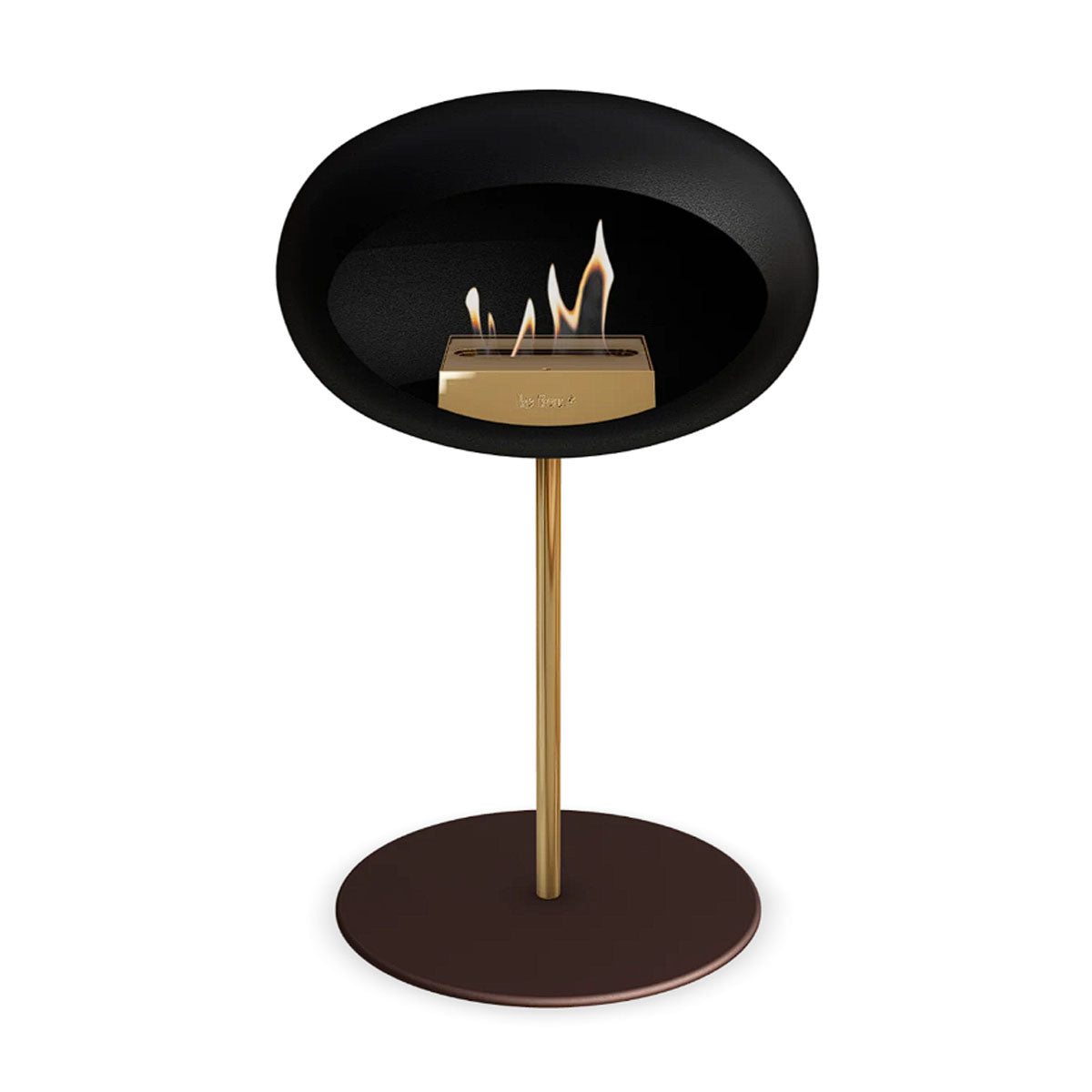 Le Feu Ground Steel Low - Black - 25mm Pole Width