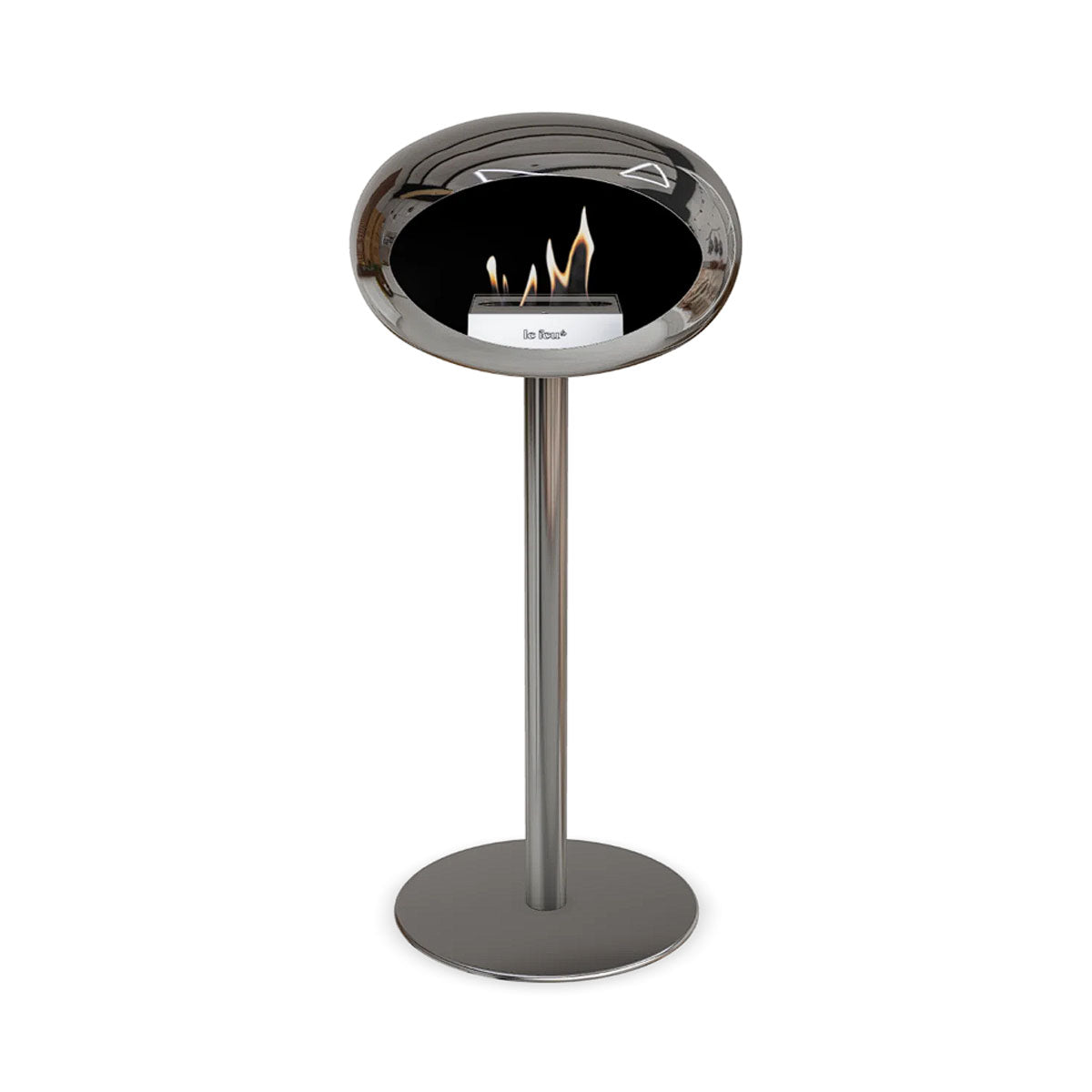 Le Feu Ground Steel High - Chromed Silver - 60mm Pole Width