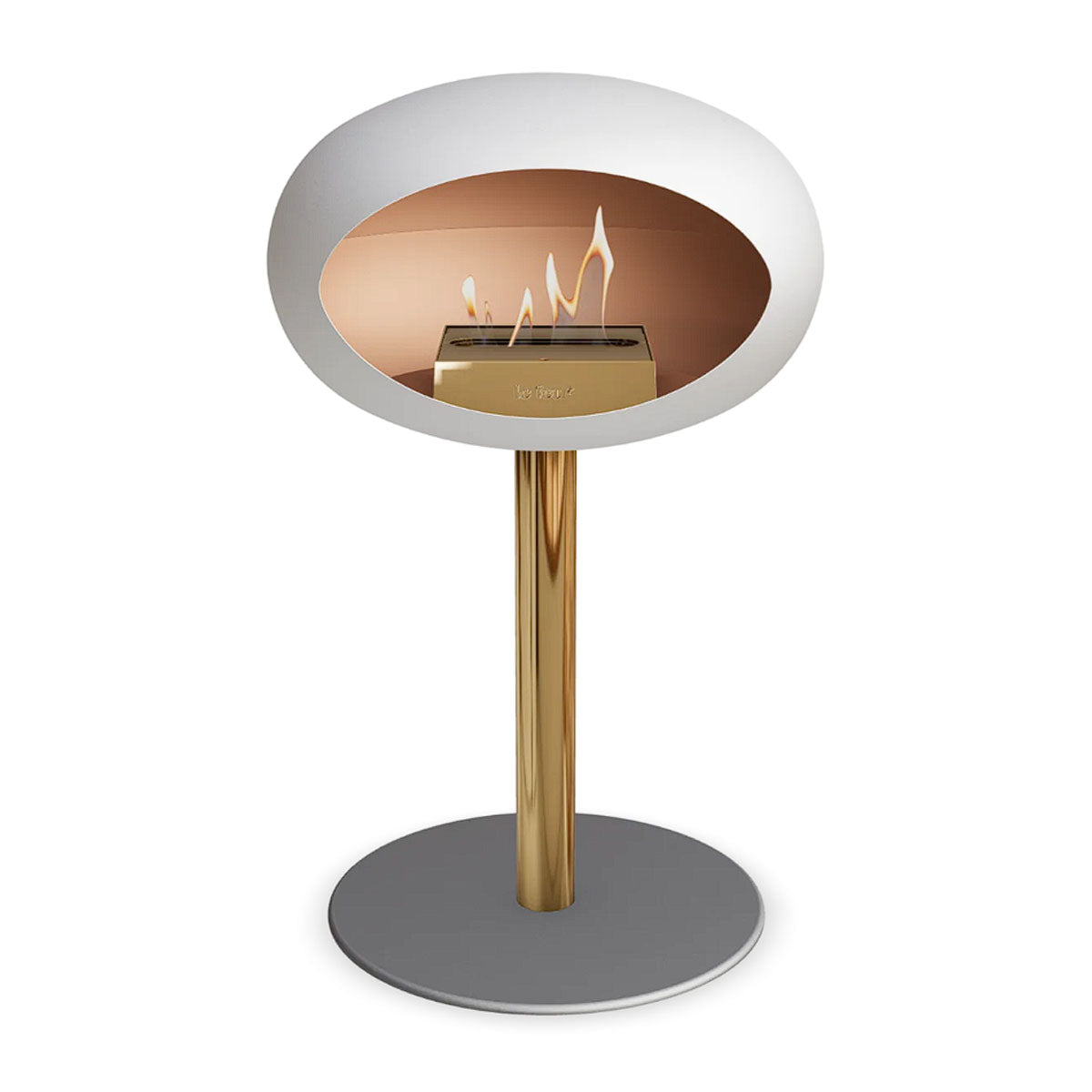 Le Feu Ground Steel Low - White - 60mm Pole Width
