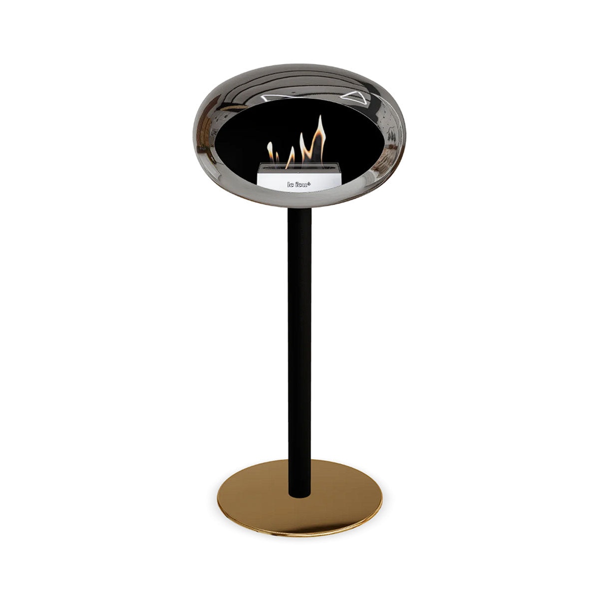 Le Feu Ground Steel High - Chromed Silver - 60mm Pole Width