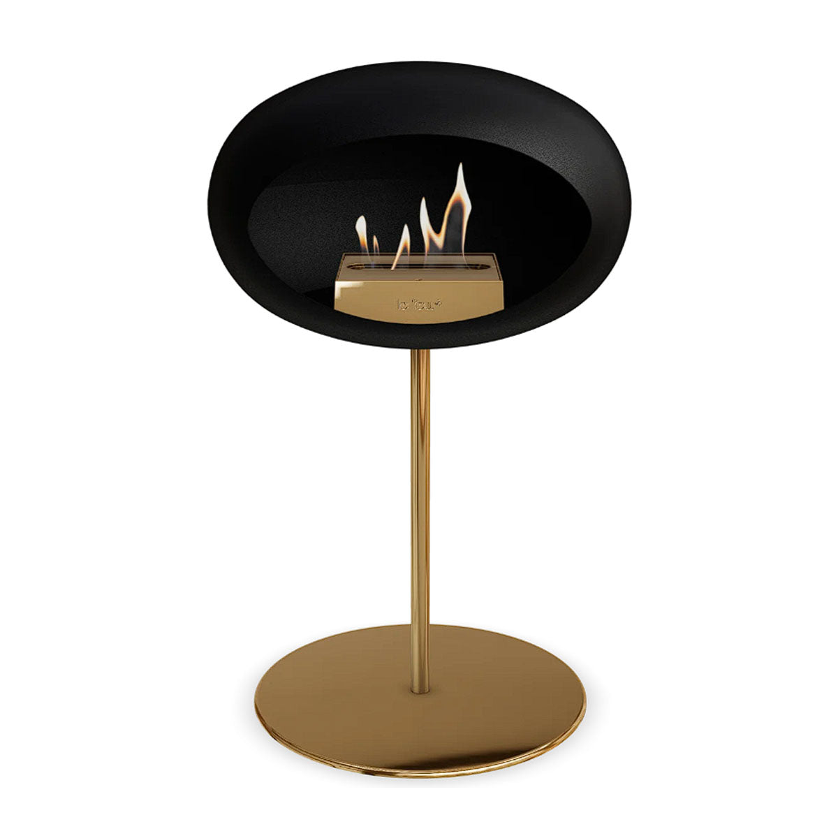 Le Feu Ground Steel Low - Black - 25mm Pole Width