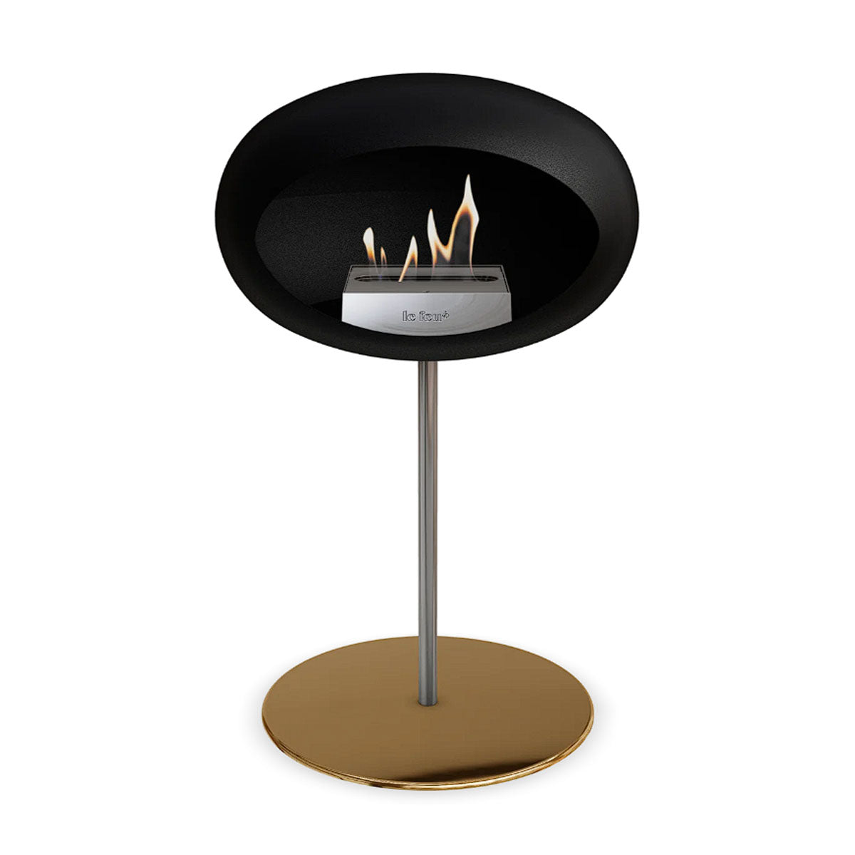 Le Feu Ground Steel Low - Black - 25mm Pole Width