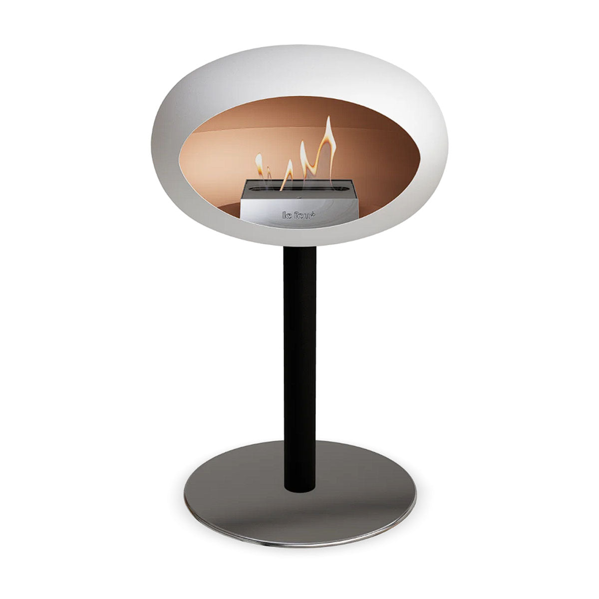 Le Feu Ground Steel Low - White - 60mm Pole Width