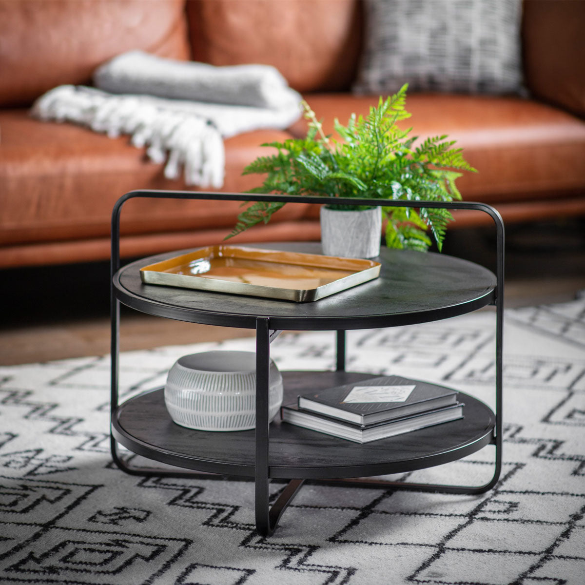 Gallery Direct Dunley Coffee Table Black 650x650x500mm