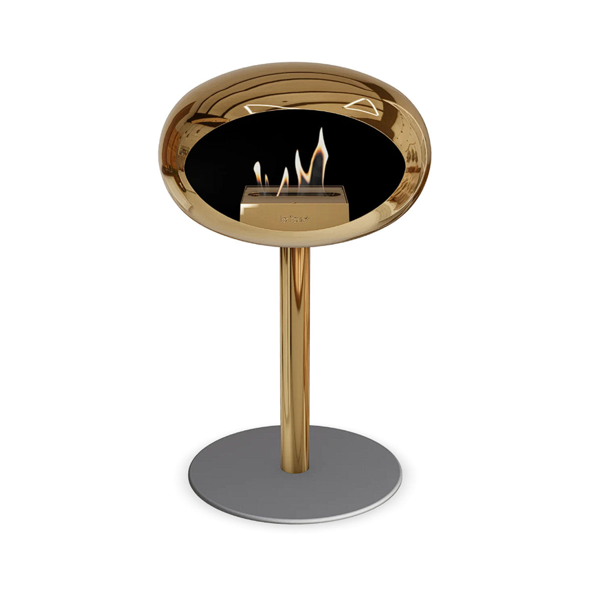 Le Feu Ground Steel Low - Chromed Rose Gold - 60mm Pole Width