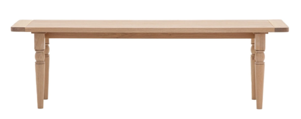 Gallery Direct Eton Dining Bench 1500x380x450mm