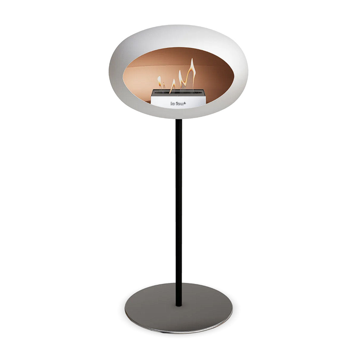 Le Feu Ground Steel High - White - 25mm Pole Width