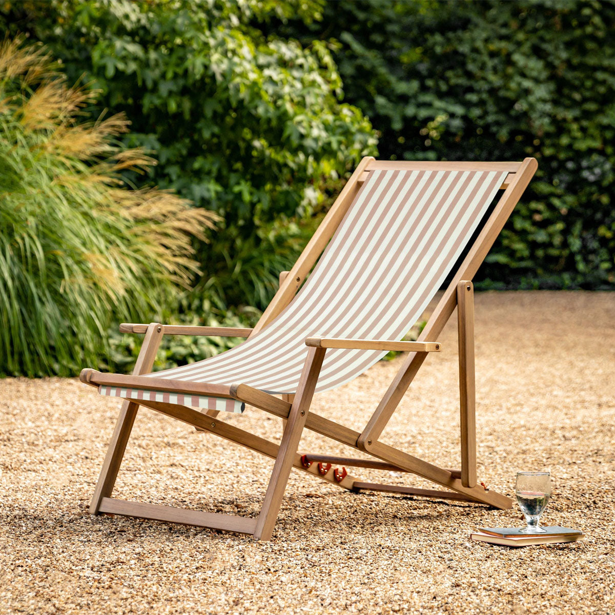 Gallery Direct Creta Deck Chair Clay Stripe