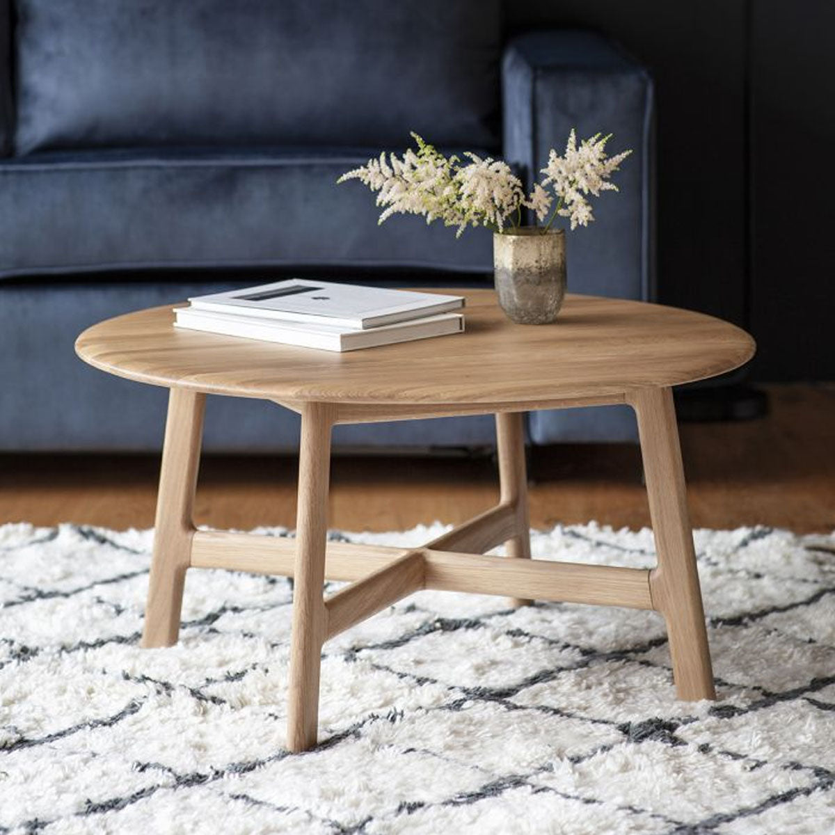 Gallery Direct Madrid Round Coffee Table 800x800x400mm