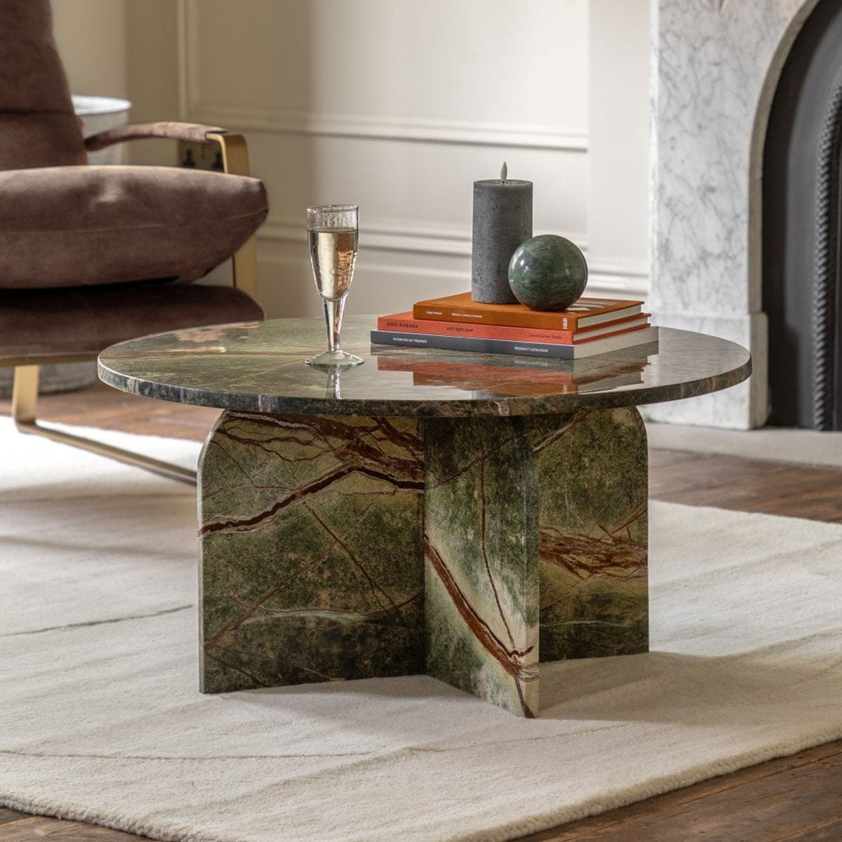 Gallery Direct Amalfi Coffee Table Ember 800x800x400mm