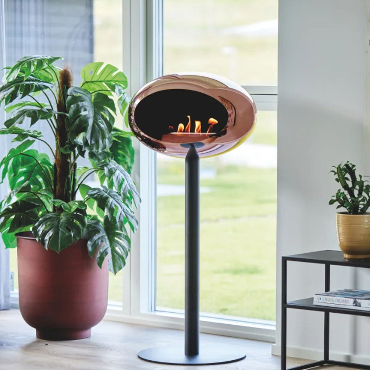 Le Feu Ground Steel High - Chromed Rose Gold - 25mm Pole Width