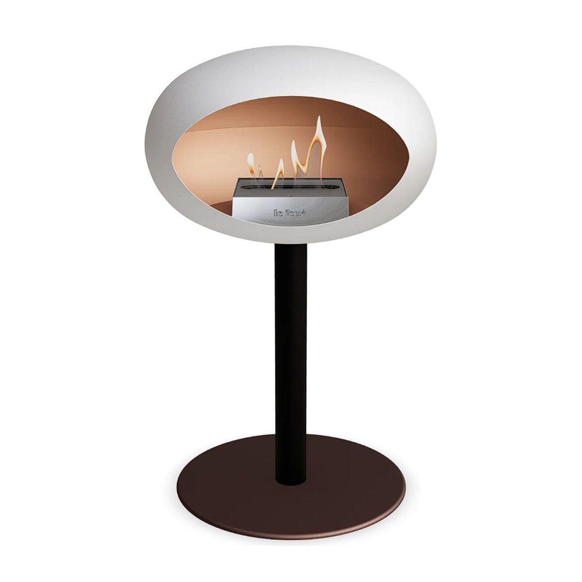 Le Feu Ground Steel Low - White - 60mm Pole Width