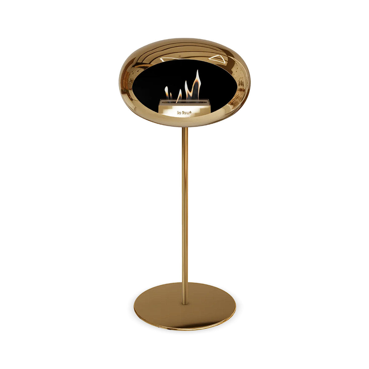Le Feu Ground Steel High - Chromed Rose Gold - 25mm Pole Width
