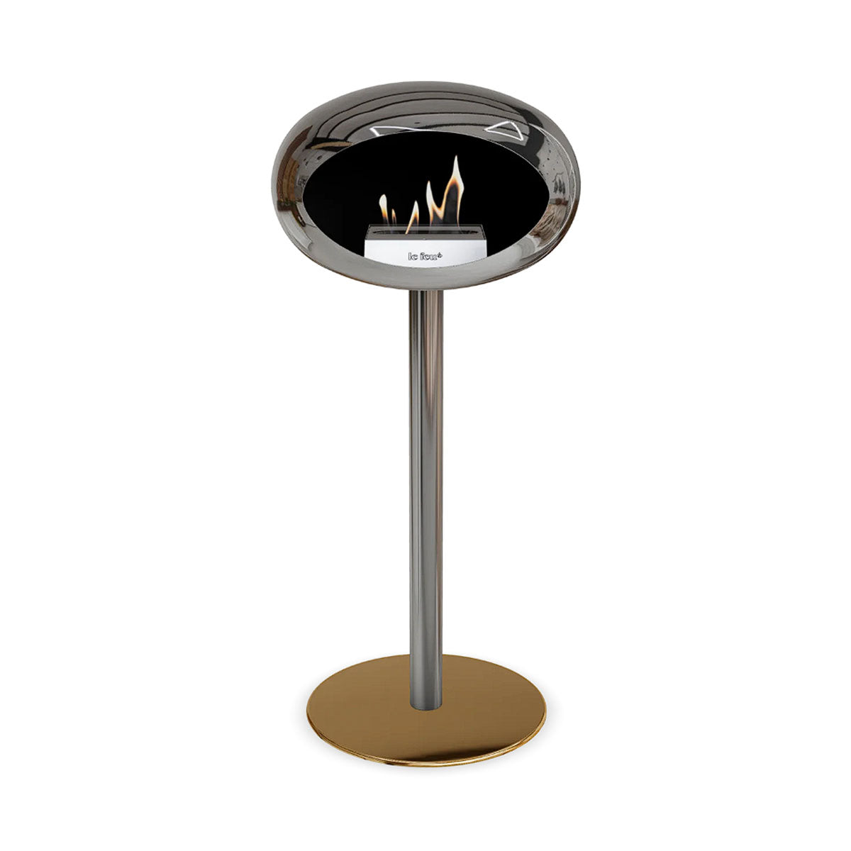 Le Feu Ground Steel High - Chromed Silver - 60mm Pole Width