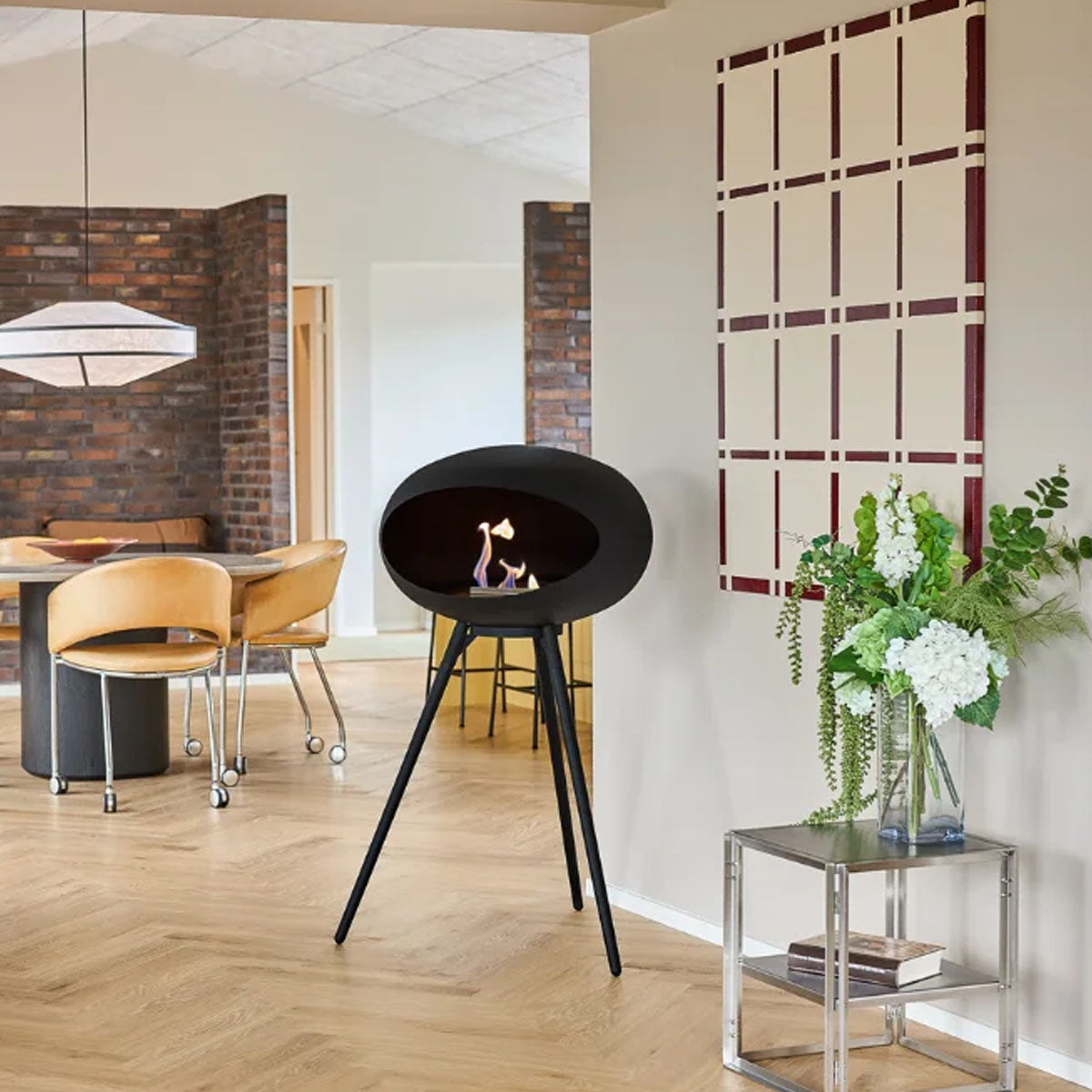 Le Feu Dome 625 - Black Ground Wood High