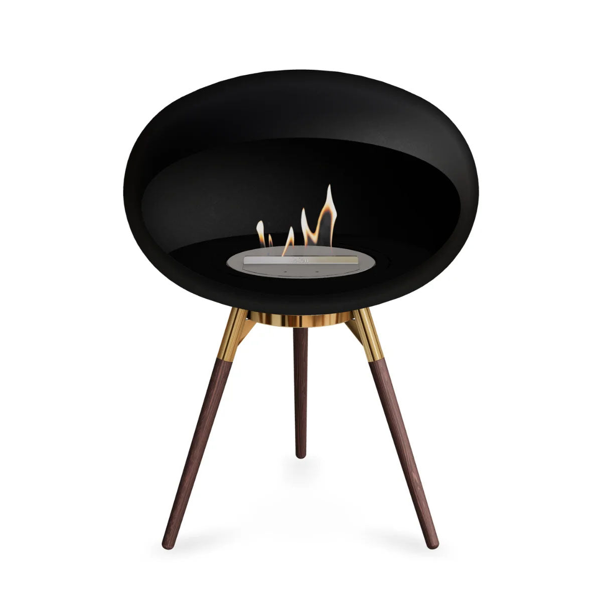 Le Feu Dome 625 - Black Ground Wood Low